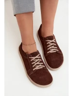 Tenisky Barefoot z prírodného semišu Zazoo 314 chocolate Tenisky Barefoot z prírodného semišu Zazoo 314 chocolate