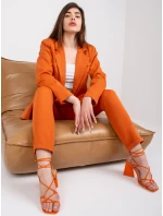 DHJ nohavice SP 13926.02 tmavo oranžová