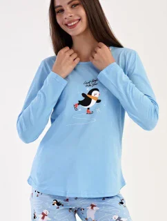 Dámske pyžamo dlhé Tučniak na ľade