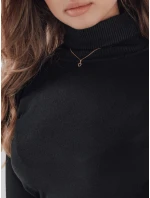 Dámsky sveter s rolákom VANORIA black FashionStreet MY2488