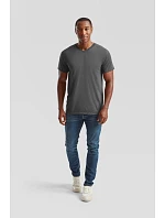 Fruit of the Loom Valueweight V-Neck T Tričko s výstrihom do V 16.1066 biele