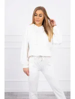 Tepláková súprava s kapucňou ecru