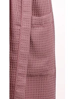 Dámsky vaflový župan s kapucňou Vestis Saimaa Old Rose
