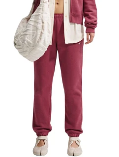 Dámske nohavice Nike Studio Fleece, ružové, IM8076 654