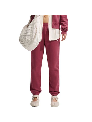 Dámske nohavice Nike Studio Fleece, ružové, IM8076 654