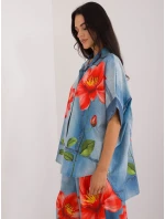 Košeľa DHJ KS 19007 1.30 modrá