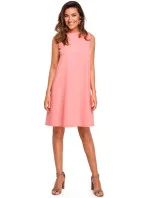 Dámske Stylove Šaty S157 Salmon Pink - Figl