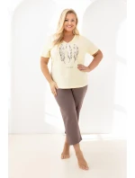 Regina 742 cr/r XL-5XL W26 dámske pyžamo Regina 742 cr/r XL-5XL W26 dámske pyžamo