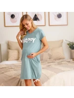 Dámske tehotenské tričko 9504 zelené - Doctornap