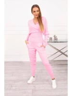 Dvojdielny sveterový set svetlo ružový