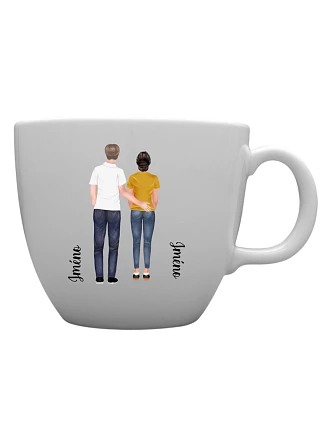 Personalizovaný keramický hrnček MEGA XXL s objemom 1000 ml a párom Personalizovaný keramický hrnček MEGA XXL s objemom 1000 ml a párom