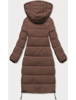 Hnedá dlhá dámska zimná bunda (AG8-8013) Hnedá dlhá dámska zimná bunda (AG8-8013)