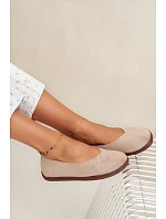Dámske béžové balerínky Hollin v štýle barefoot Dámske béžové balerínky Hollin v štýle barefoot