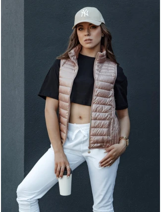 Dámska prešívaná vesta so stojačikom STYLISHZ ružová FashionStreet TY4449