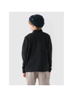 Chlapčenský bežný fleece so stojacím golierom 4F Junior 4FJWMM00TFLEM245-20S