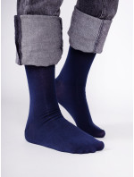 Yoclub Pánske hladké ponožky v námorníckej modrej farbe, 6 balení SKA-0055F-1900 Navy Blue