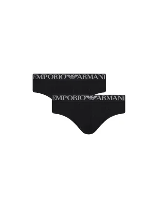 Pánske nohavičky 2Pack 112079 4R502 07320 Black - Emporio Armani Pánske nohavičky 2Pack 112079 4R502 07320 Black - Emporio Armani