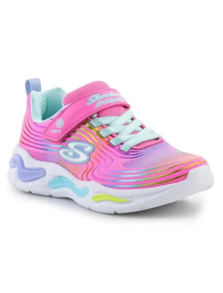 Skechers S-Lights Wavy Beams Jr 302338L-PKMT