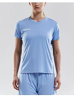 Craft Teamwear Squad Go Jersey Solid W Dámske športové tričko s výstrihom do V 82.5566 biele Craft Teamwear Squad Go Jersey Solid W Dámske športové tričko s výstrihom do V 82.5566 biele