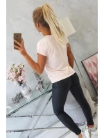 Nakupovanie je moja kardio blúza púdrovo ružová