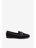 Dámske mokasíny H8-515 black - Sweet shoes Dámske mokasíny H8-515 black - Sweet shoes