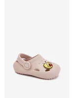 Klapki Dziecięce Piankowe Z Przypinką LEMIGOSE 880 Beżowe