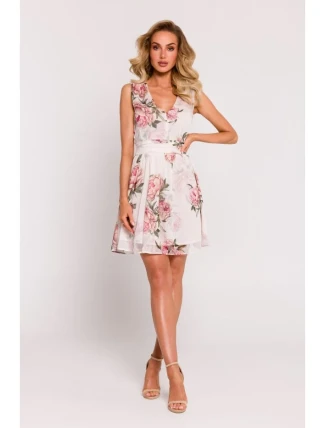 M782 Šifónové mini šaty - model 2