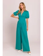 M852 Kombinéza s puzdrovými rukávmi - tyrkysová