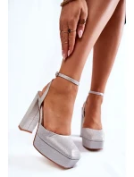 Sandále na podpätku model 173740 Step in style