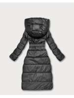 Obojstranná zimná bunda z umelej kožušiny Minority v grafitovej farbe (P3-6020-27)