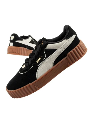 Puma buty sportowe damskie trampki Carina 3.0 skórzane czarne modne dámské