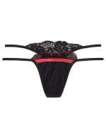 Zvodné tangá V-8298 čierna/červená - Axami Zvodné tangá V-8298 čierna/červená - Axami