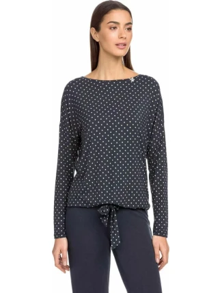 Dámske pyžamo 15068 - 572 tmavo modrá s bodkami - Vamp Dámske pyžamo 15068 - 572 tmavo modrá s bodkami - Vamp