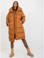 Dámska bunda LF KR 160404 svetlo hnedá - JF Lefon