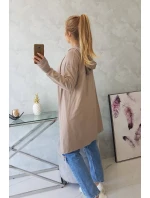 Blúzka s rozšíreným spodným dielom tmavo béžová Blúzka s rozšíreným spodným dielom tmavo béžová