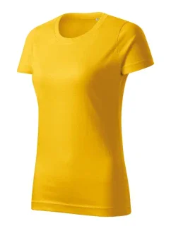 Základné voľné tričko žlté