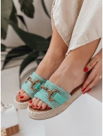 Dámske žabky MISSWAVE zelené FashionStreet ZY0949