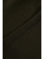 Šaty s kapucňou a bočným rázporkom vo farbe khaki