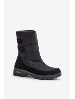 Damskie Śniegowce Na Zamek Progress PROGJ-21-16 Czarne