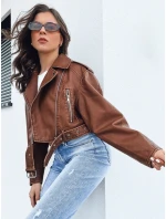 Dámska kožená bunda BADEN camel FashionStreet TY4337 Dámska kožená bunda BADEN camel FashionStreet TY4337