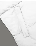 Dámska krátka vesta s kapucňou j.style white-black (16M9112-281) Dámska krátka vesta s kapucňou j.style white-black (16M9112-281)
