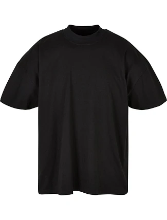 Build your Brand BY 230 Pánske tričko „Mock Neck“ 56.0230 čierne