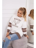 Zateplená mikina Malibu ecru+mocca