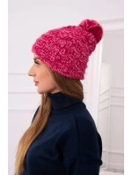 Fleecová čiapka Fiona K275 fuchsiová + svetlo púdrovo ružová Fleecová čiapka Fiona K275 fuchsiová + svetlo púdrovo ružová