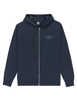 Mikina s kapucňou a zipsom Quiksilver Chest Logo EQYFT05135-KTP0, tmavomodrá, veľkosť M