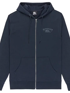 Mikina s kapucňou a zipsom Quiksilver Chest Logo EQYFT05135-KTP0, tmavomodrá, veľkosť M