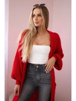 Sveter dlhý sveter červený