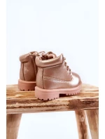 Dziecięce Trapery Botki Złoty Róż Dexter