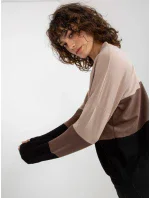 Mikina RV BL 8328.34X čierna a béžová