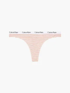 Tangá D1617E - WAN - béžová s prúžkom - Calvin Klein